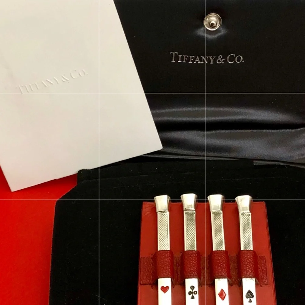 ⭐️💲SOLD💲⭐️ Vintage TIFFANY & Co Germany Sterling Silver bridge Pencils SET - Picture 12 of 13